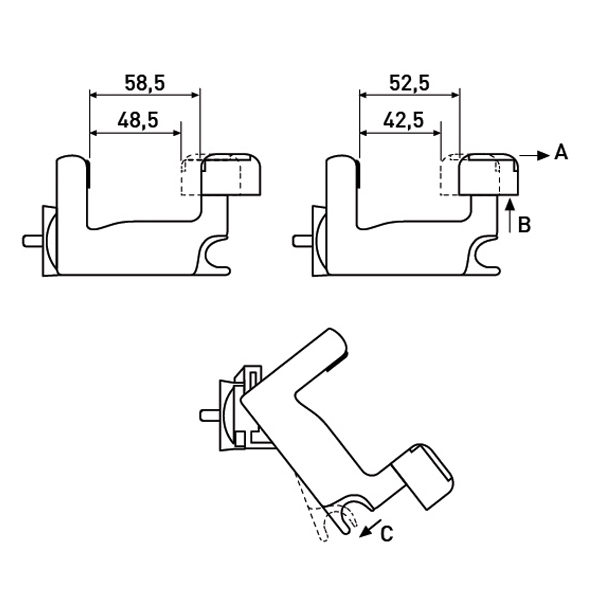 Segura portadas regul�vel - NYLON